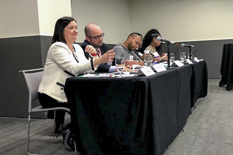 The judging panel in the Economic Workforce & Development category